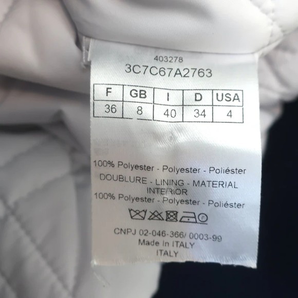 Christian Dior Reve D'infini Bomber Jacket Navy & Light Gray Satin Size 36 - Picture 9 of 9